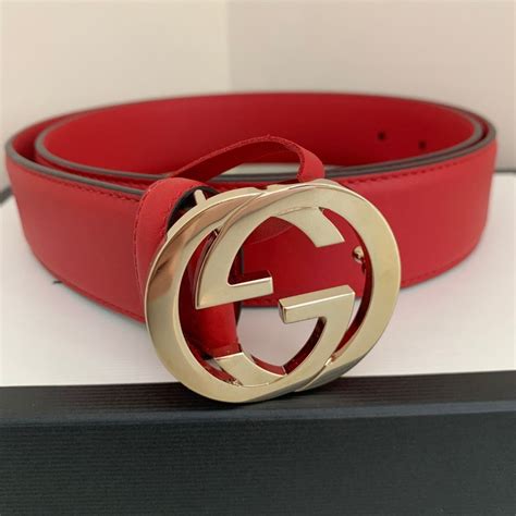 red gucci belt womens